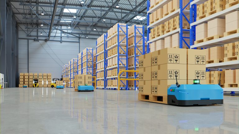 Robots efficiently sorting hundreds of parcels per hour,pallet lifter AGV