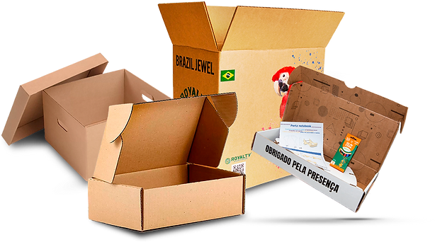 Caixas de embarque, caixa unboxing, transporte e mudança​