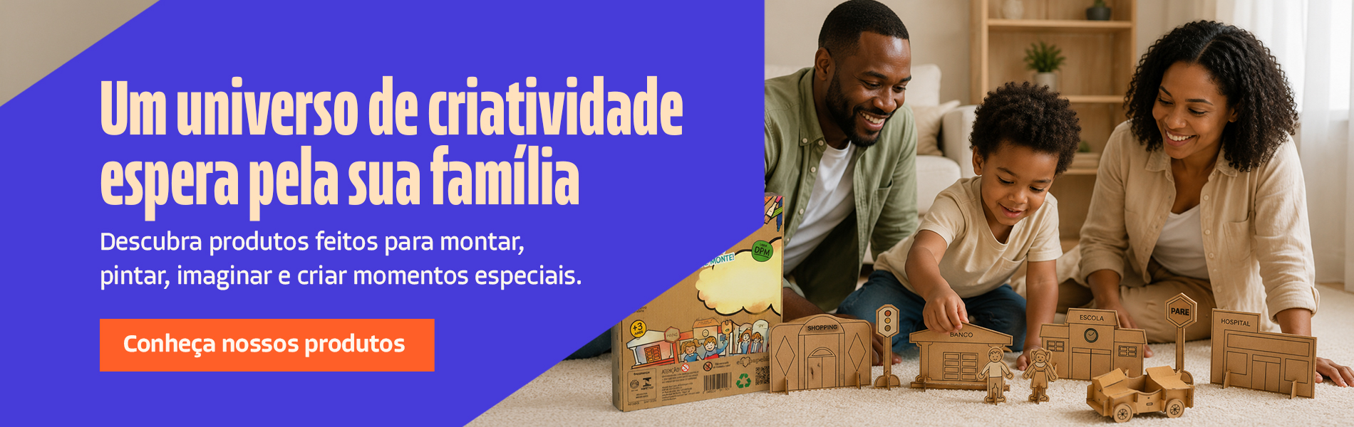 Banner Eu Amo Papelão